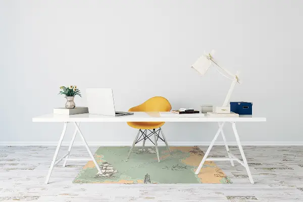Tapis de chaise Carte au trésor