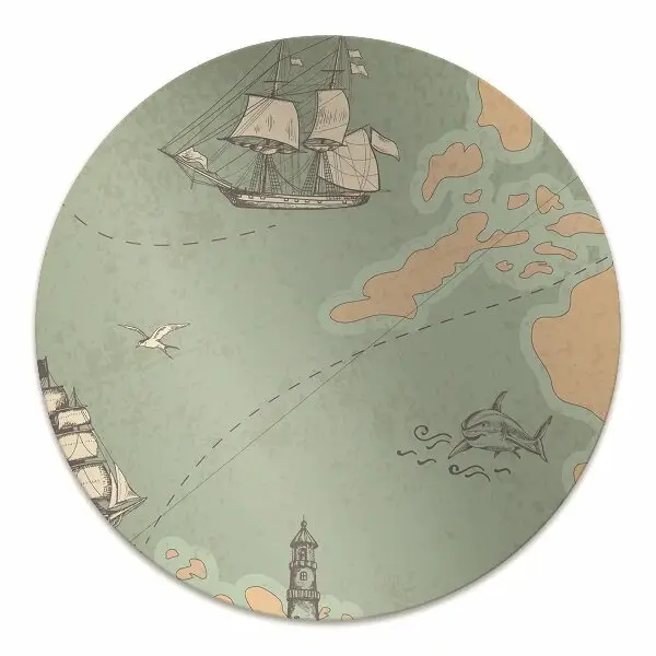 Tapis de chaise Carte au trésor