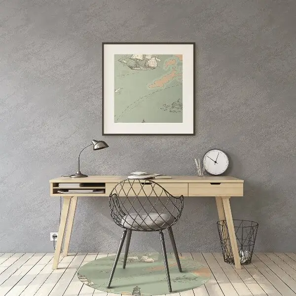 Tapis de chaise Carte au trésor