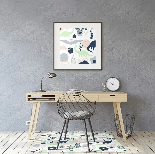 Tapis pour chaise de bureau Dinosaures
