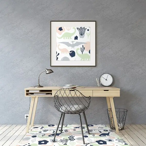 Tapis pour chaise de bureau Dinosaures