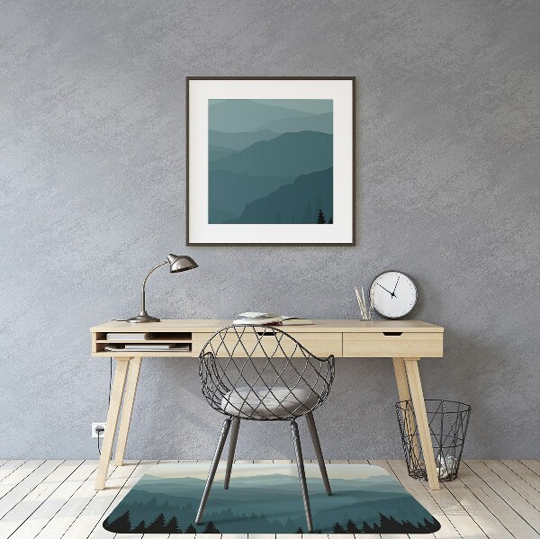 Tapis bureau Vue sur la montagne