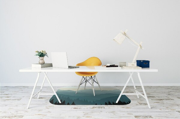 Tapis bureau Vue sur la montagne