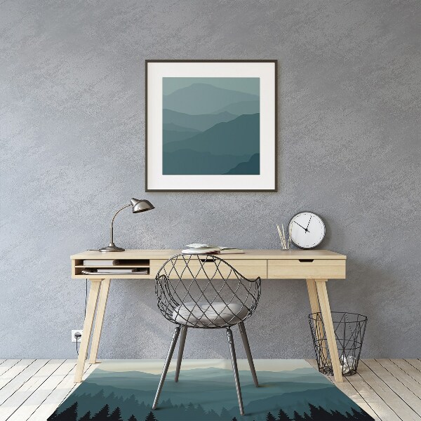 Tapis bureau Vue sur la montagne