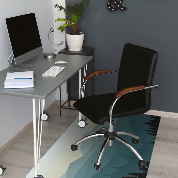 Tapis bureau Vue sur la montagne