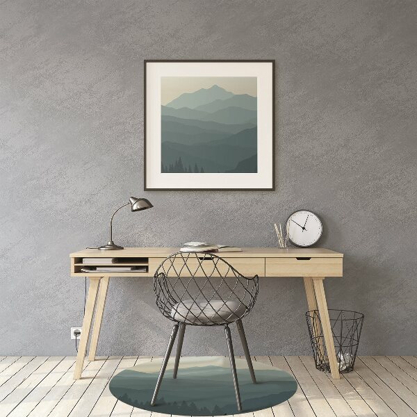 Tapis bureau Vue sur la montagne