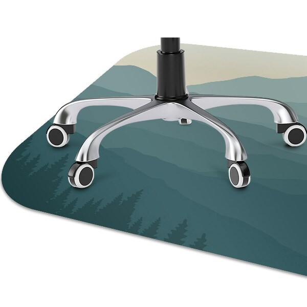 Tapis de chaise de bureau forêt
