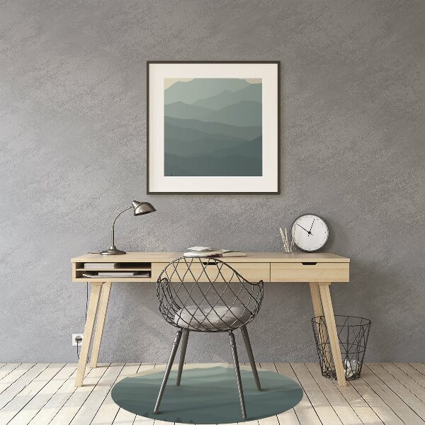 Tapis de chaise de bureau forêt
