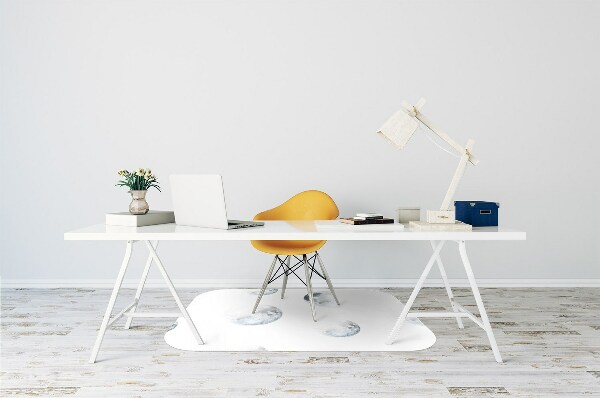 Tapis pour chaise de bureau Image de la lune