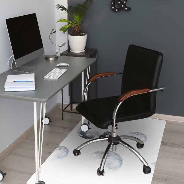 Tapis pour chaise de bureau Image de la lune