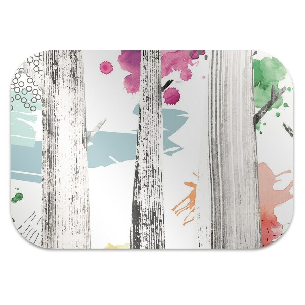 Tapis pour chaise de bureau Abstraction forestière