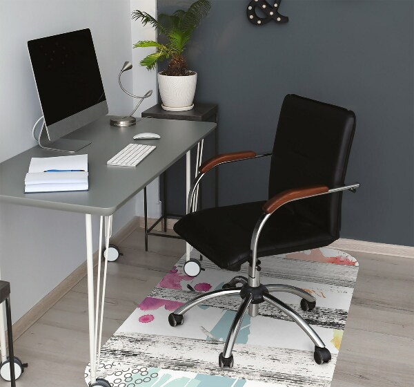 Tapis pour chaise de bureau Abstraction forestière