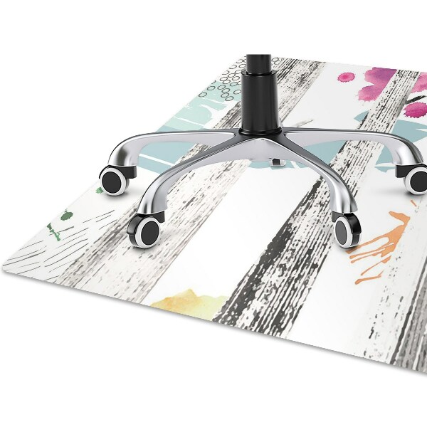 Tapis pour chaise de bureau Abstraction forestière