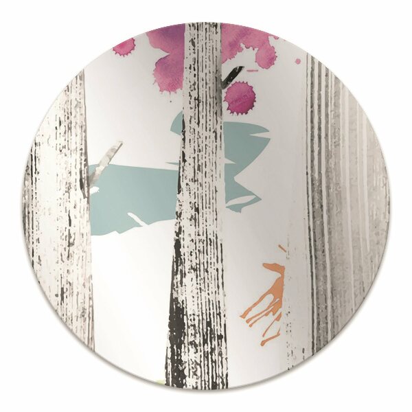 Tapis pour chaise de bureau Abstraction forestière