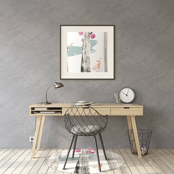 Tapis pour chaise de bureau Abstraction forestière