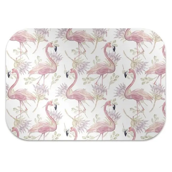 Tapis de chaise de bureau Flamants