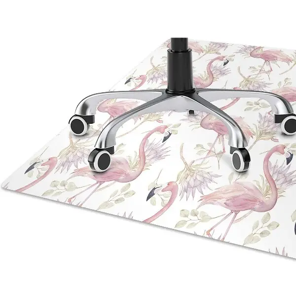 Tapis de chaise de bureau Flamants