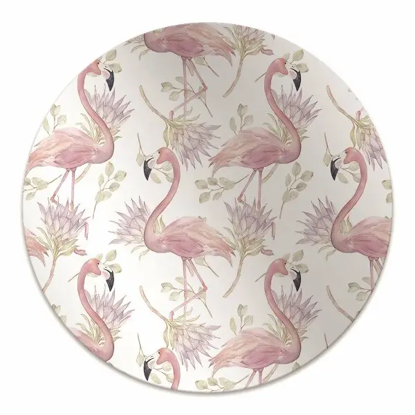 Tapis de chaise de bureau Flamants