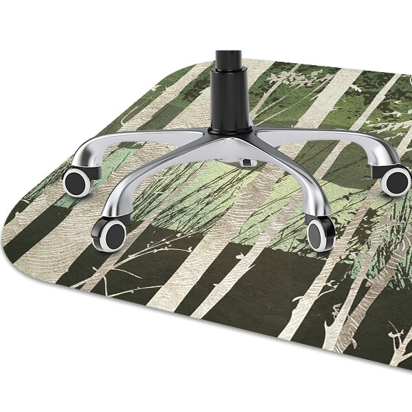 Tapis de chaise de bureau Des arbres
