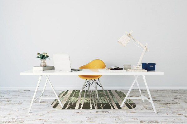 Tapis de chaise de bureau Des arbres