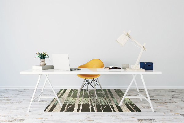 Tapis de chaise de bureau Des arbres