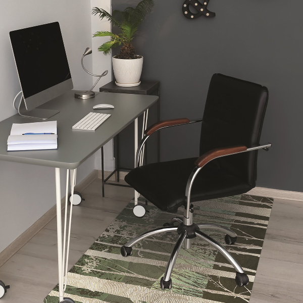 Tapis de chaise de bureau Des arbres