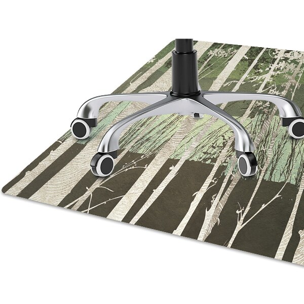 Tapis de chaise de bureau Des arbres