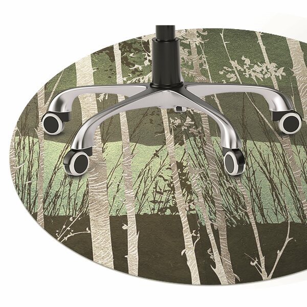 Tapis de chaise de bureau Des arbres