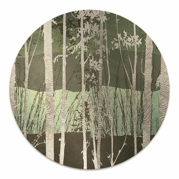Tapis de chaise de bureau Des arbres