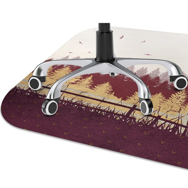 Tapis pour chaise de bureau Forêt d'automne