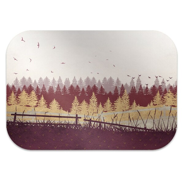 Tapis pour chaise de bureau Forêt d'automne