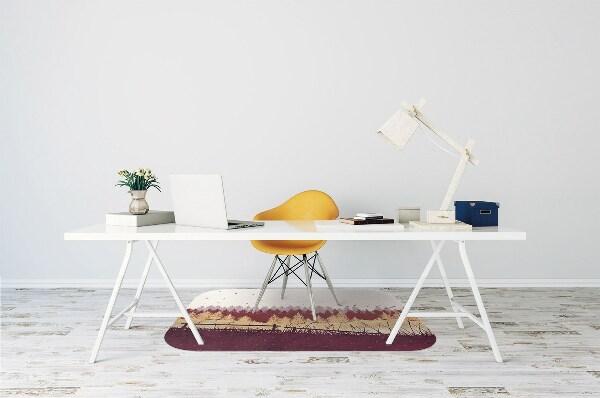Tapis pour chaise de bureau Forêt d'automne