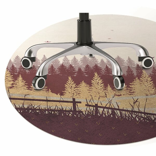 Tapis pour chaise de bureau Forêt d'automne