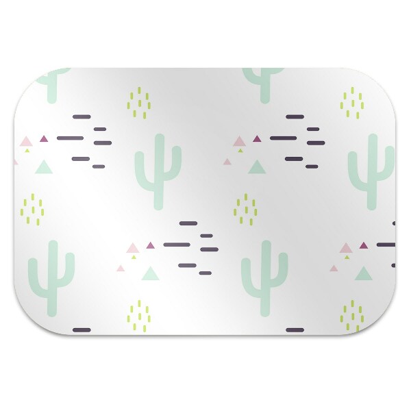 Tapis de chaise de bureau Cactus