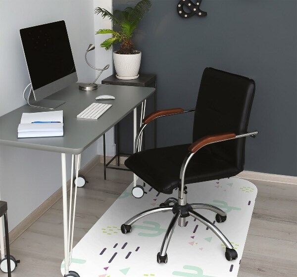 Tapis de chaise de bureau Cactus