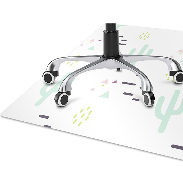 Tapis de chaise de bureau Cactus