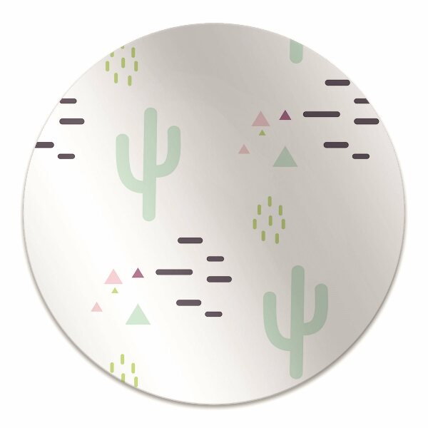Tapis de chaise de bureau Cactus