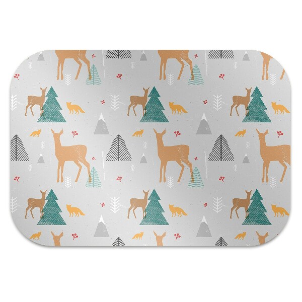 Tapis de chaise de bureau Animaux forestiers