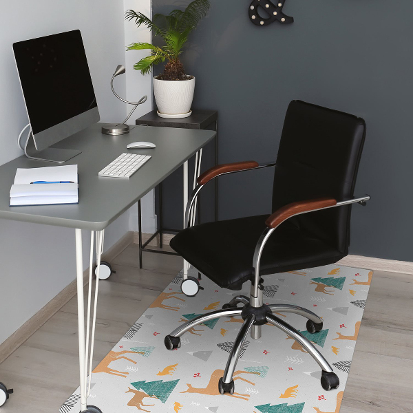 Tapis de chaise de bureau Animaux forestiers