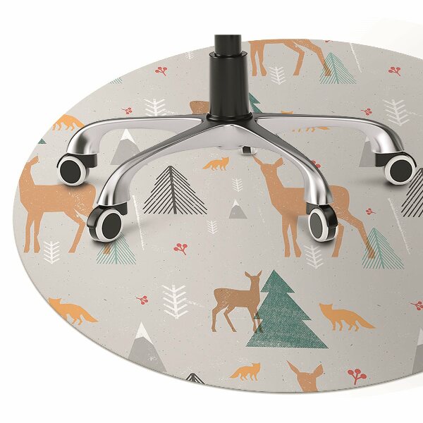 Tapis de chaise de bureau Animaux forestiers
