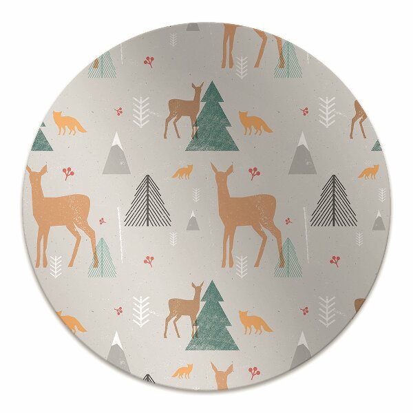 Tapis de chaise de bureau Animaux forestiers