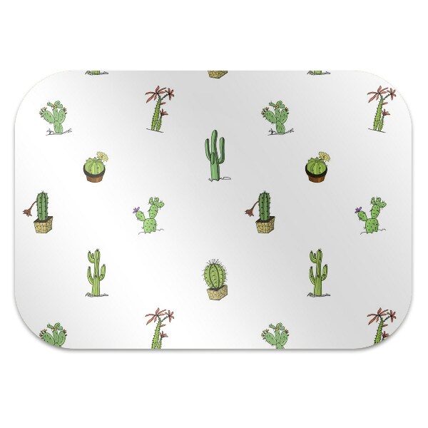 Tapis de chaise de bureau Cactus