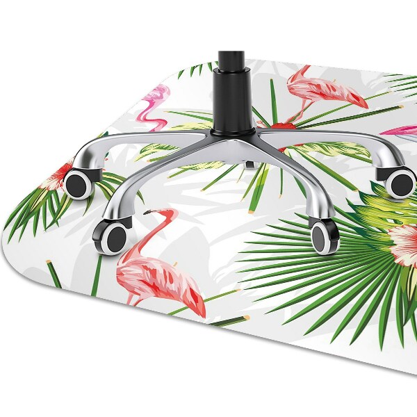 Tapis fauteuil bureau do biura Flamants et fleurs