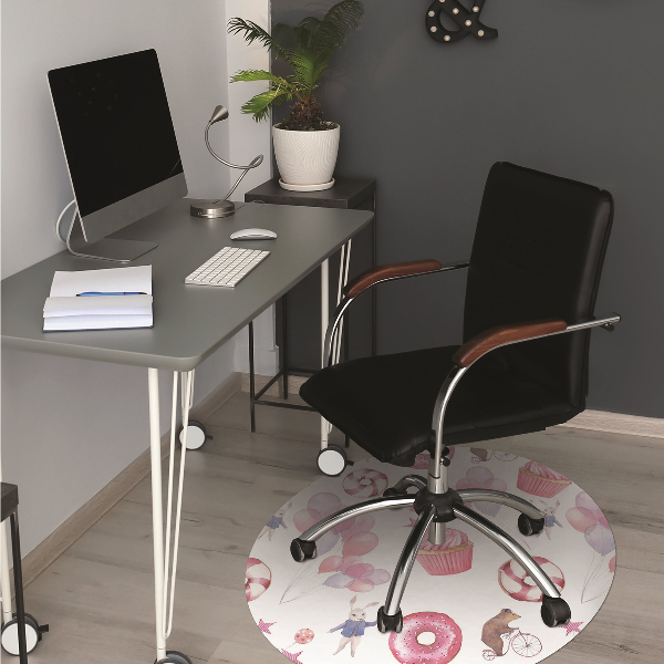 Tapis fauteuil bureau do biura Bonbons et ballons