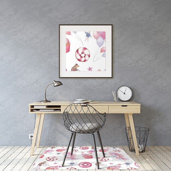 Tapis fauteuil bureau do biura Bonbons et ballons