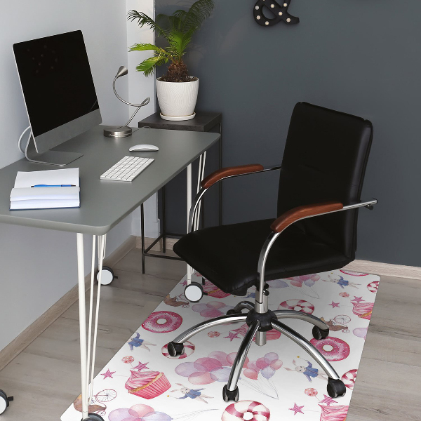 Tapis fauteuil bureau do biura Bonbons et ballons