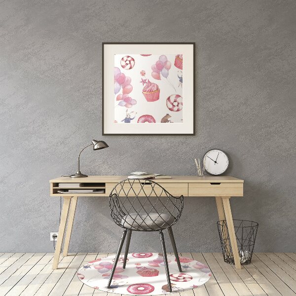 Tapis fauteuil bureau do biura Bonbons et ballons