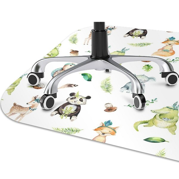 Tapis protège sol Animaux heureux