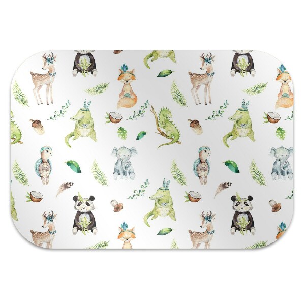 Tapis protège sol Animaux heureux