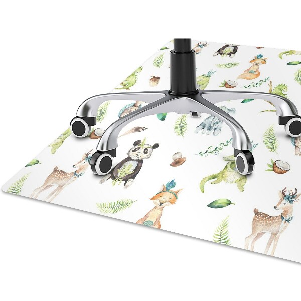 Tapis protège sol Animaux heureux